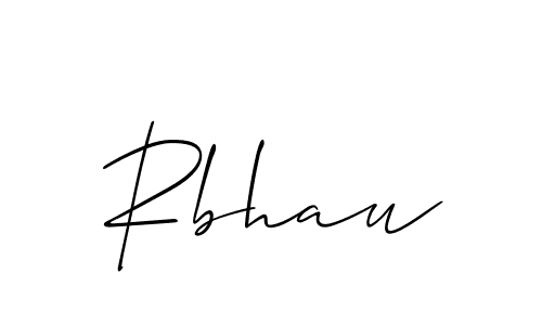 How to make Rbhau name signature. Use Allison_Script style for creating short signs online. This is the latest handwritten sign. Rbhau signature style 2 images and pictures png