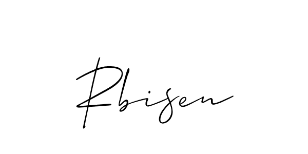 Use a signature maker to create a handwritten signature online. With this signature software, you can design (Allison_Script) your own signature for name Rbisen. Rbisen signature style 2 images and pictures png
