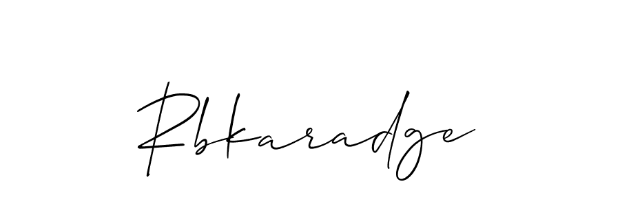 It looks lik you need a new signature style for name Rbkaradge. Design unique handwritten (Allison_Script) signature with our free signature maker in just a few clicks. Rbkaradge signature style 2 images and pictures png