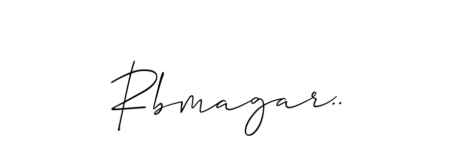 How to make Rbmagar.. signature? Allison_Script is a professional autograph style. Create handwritten signature for Rbmagar.. name. Rbmagar.. signature style 2 images and pictures png