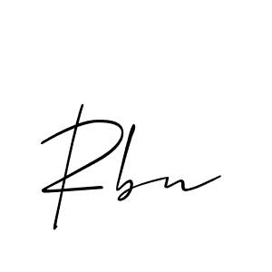 You should practise on your own different ways (Allison_Script) to write your name (Rbn) in signature. don't let someone else do it for you. Rbn signature style 2 images and pictures png