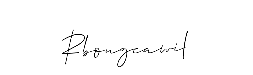 It looks lik you need a new signature style for name Rbongcawil. Design unique handwritten (Allison_Script) signature with our free signature maker in just a few clicks. Rbongcawil signature style 2 images and pictures png