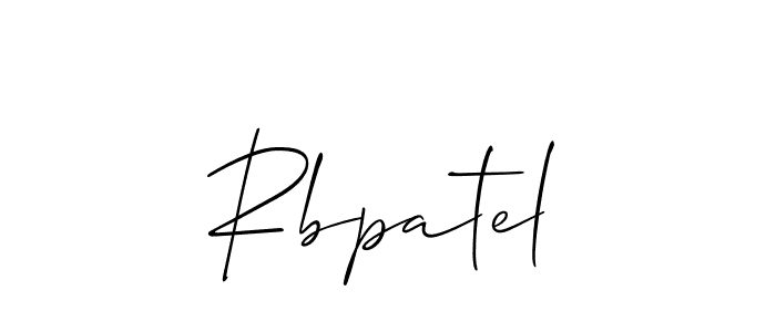 The best way (Allison_Script) to make a short signature is to pick only two or three words in your name. The name Rbpatel include a total of six letters. For converting this name. Rbpatel signature style 2 images and pictures png