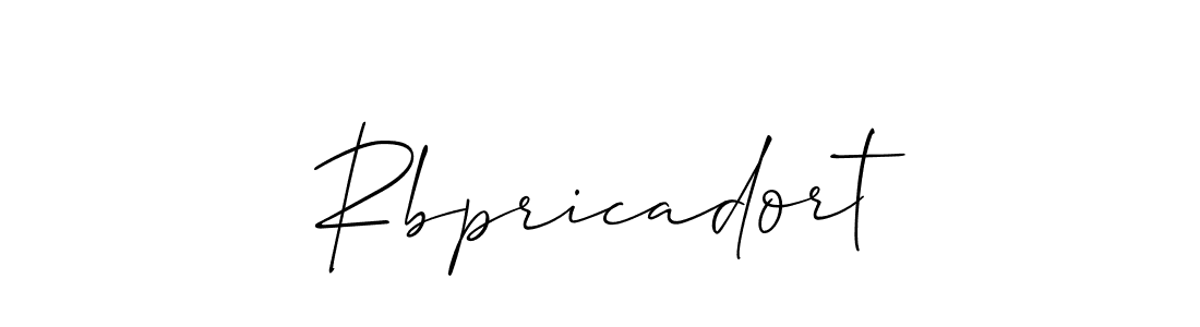Make a beautiful signature design for name Rbpricadort. Use this online signature maker to create a handwritten signature for free. Rbpricadort signature style 2 images and pictures png