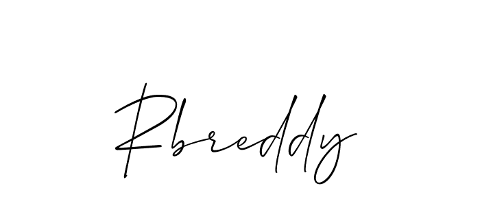 Make a short Rbreddy signature style. Manage your documents anywhere anytime using Allison_Script. Create and add eSignatures, submit forms, share and send files easily. Rbreddy signature style 2 images and pictures png