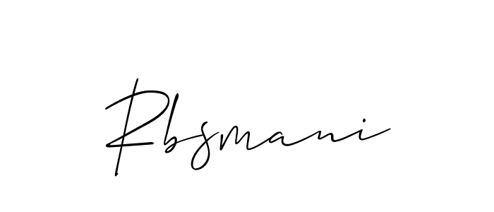 Best and Professional Signature Style for Rbsmani. Allison_Script Best Signature Style Collection. Rbsmani signature style 2 images and pictures png