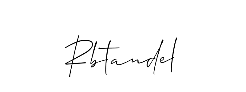 It looks lik you need a new signature style for name Rbtandel. Design unique handwritten (Allison_Script) signature with our free signature maker in just a few clicks. Rbtandel signature style 2 images and pictures png