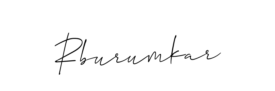 Make a short Rburumkar signature style. Manage your documents anywhere anytime using Allison_Script. Create and add eSignatures, submit forms, share and send files easily. Rburumkar signature style 2 images and pictures png