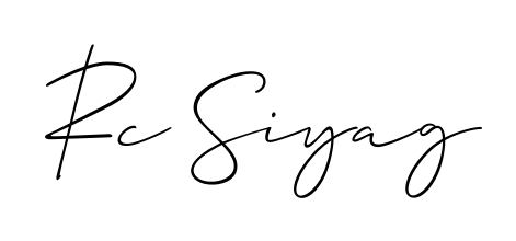 Upgrade your professional image with Rc Siyag signature created with Allison_Script font. Fast, free, and watermark-free download. Rc Siyag signature style 2 images and pictures png