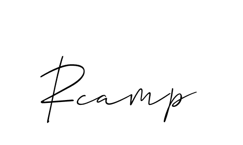 How to make Rcamp name signature. Use Allison_Script style for creating short signs online. This is the latest handwritten sign. Rcamp signature style 2 images and pictures png