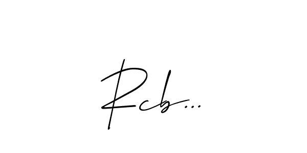 You can use this online signature creator to create a handwritten signature for the name Rcb.... This is the best online autograph maker. Rcb... signature style 2 images and pictures png