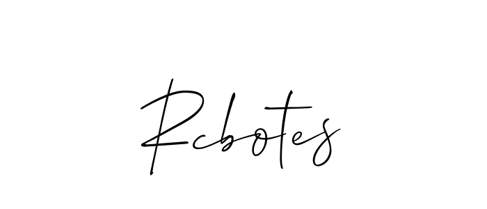 How to Draw Rcbotes signature style? Allison_Script is a latest design signature styles for name Rcbotes. Rcbotes signature style 2 images and pictures png
