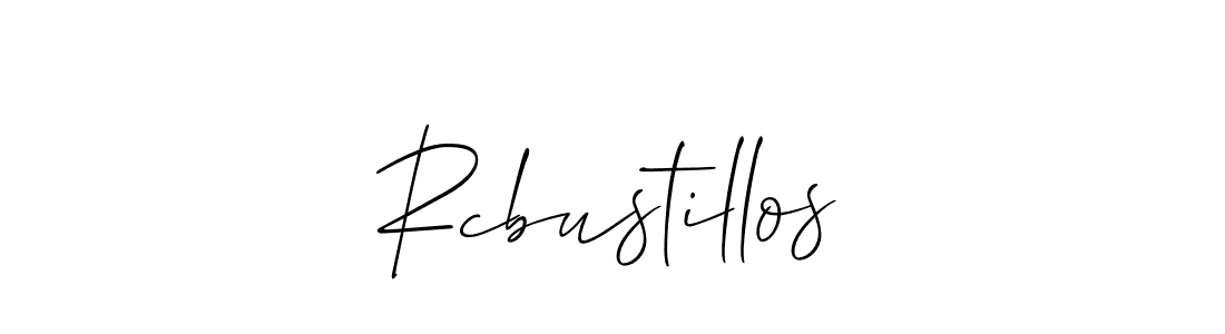 It looks lik you need a new signature style for name Rcbustillos. Design unique handwritten (Allison_Script) signature with our free signature maker in just a few clicks. Rcbustillos signature style 2 images and pictures png