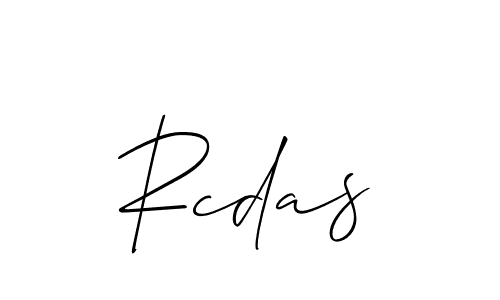 It looks lik you need a new signature style for name Rcdas. Design unique handwritten (Allison_Script) signature with our free signature maker in just a few clicks. Rcdas signature style 2 images and pictures png