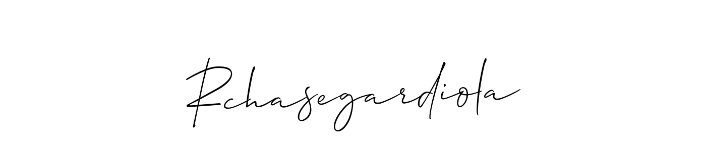 It looks lik you need a new signature style for name Rchasegardiola. Design unique handwritten (Allison_Script) signature with our free signature maker in just a few clicks. Rchasegardiola signature style 2 images and pictures png