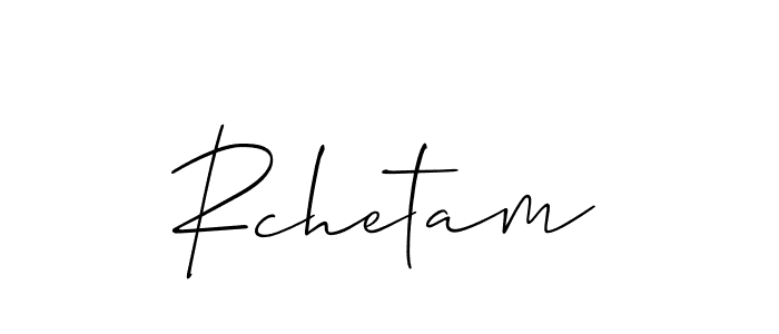 Best and Professional Signature Style for Rchetam. Allison_Script Best Signature Style Collection. Rchetam signature style 2 images and pictures png