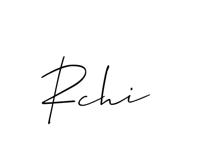 Make a beautiful signature design for name Rchi. With this signature (Allison_Script) style, you can create a handwritten signature for free. Rchi signature style 2 images and pictures png