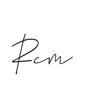 How to Draw Rcm signature style? Allison_Script is a latest design signature styles for name Rcm. Rcm signature style 2 images and pictures png