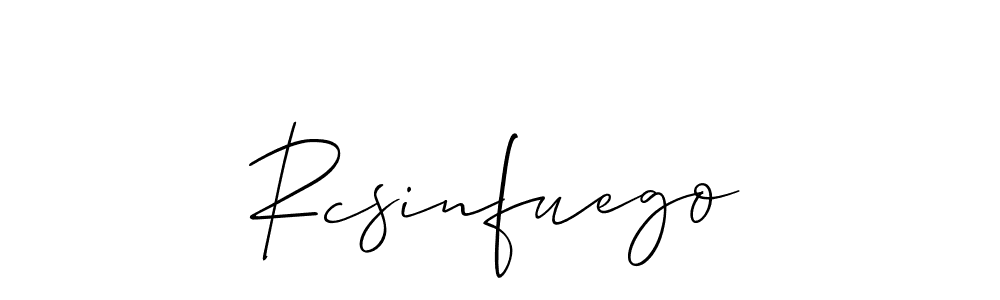 Make a short Rcsinfuego signature style. Manage your documents anywhere anytime using Allison_Script. Create and add eSignatures, submit forms, share and send files easily. Rcsinfuego signature style 2 images and pictures png