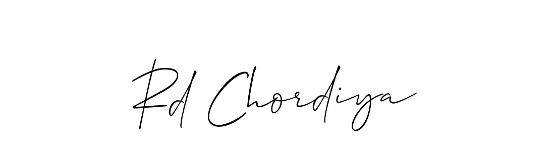 Once you've used our free online signature maker to create your best signature Allison_Script style, it's time to enjoy all of the benefits that Rd Chordiya name signing documents. Rd Chordiya signature style 2 images and pictures png