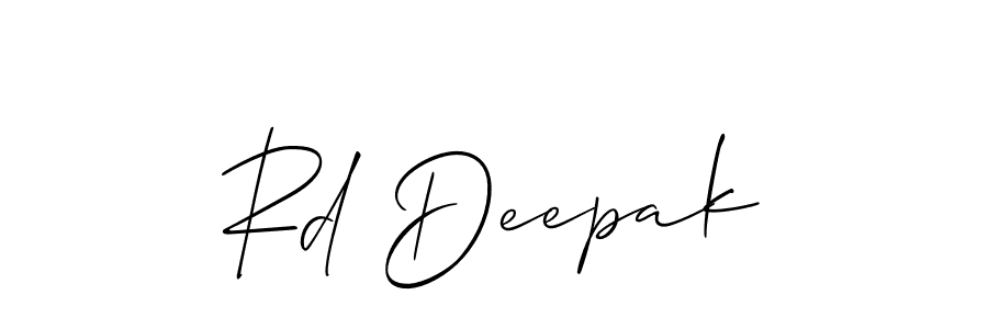 You should practise on your own different ways (Allison_Script) to write your name (Rd Deepak) in signature. don't let someone else do it for you. Rd Deepak signature style 2 images and pictures png