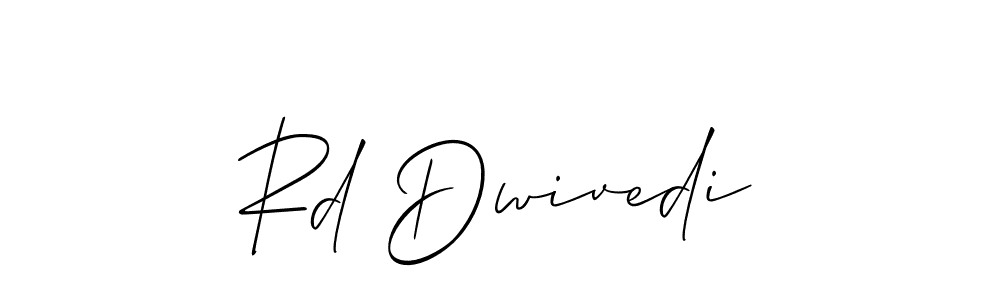 Use a signature maker to create a handwritten signature online. With this signature software, you can design (Allison_Script) your own signature for name Rd Dwivedi. Rd Dwivedi signature style 2 images and pictures png