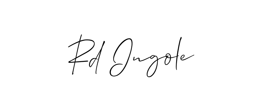 Create a beautiful signature design for name Rd Ingole. With this signature (Allison_Script) fonts, you can make a handwritten signature for free. Rd Ingole signature style 2 images and pictures png