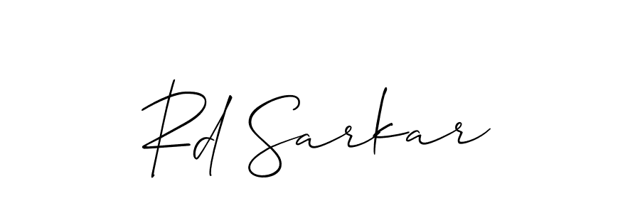 Design your own signature with our free online signature maker. With this signature software, you can create a handwritten (Allison_Script) signature for name Rd Sarkar. Rd Sarkar signature style 2 images and pictures png