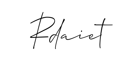 You can use this online signature creator to create a handwritten signature for the name Rdaiet. This is the best online autograph maker. Rdaiet signature style 2 images and pictures png