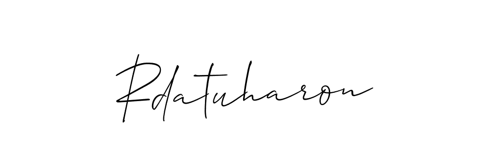 See photos of Rdatuharon official signature by Spectra . Check more albums & portfolios. Read reviews & check more about Allison_Script font. Rdatuharon signature style 2 images and pictures png