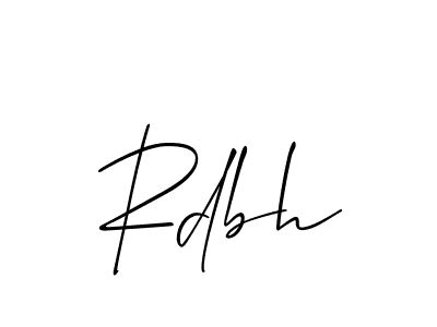 Rdbh stylish signature style. Best Handwritten Sign (Allison_Script) for my name. Handwritten Signature Collection Ideas for my name Rdbh. Rdbh signature style 2 images and pictures png