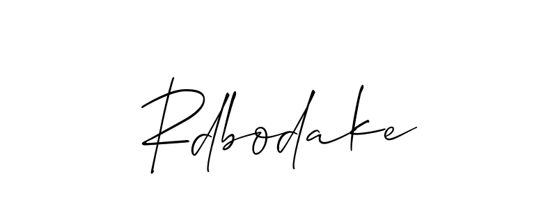 if you are searching for the best signature style for your name Rdbodake. so please give up your signature search. here we have designed multiple signature styles  using Allison_Script. Rdbodake signature style 2 images and pictures png