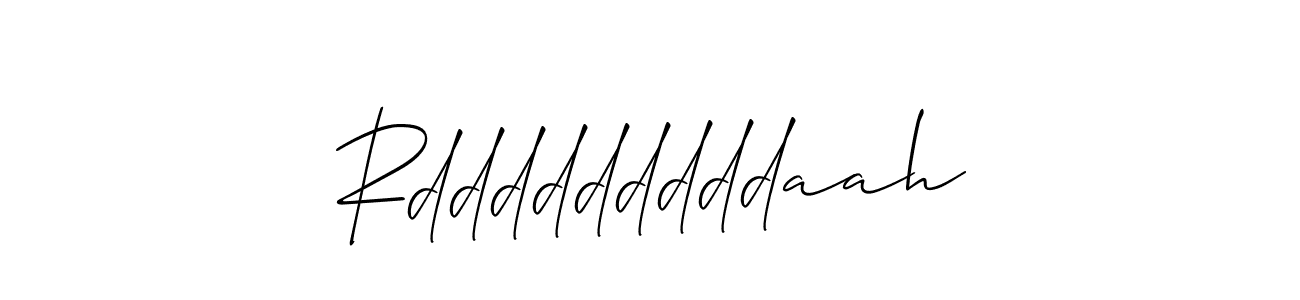 Allison_Script is a professional signature style that is perfect for those who want to add a touch of class to their signature. It is also a great choice for those who want to make their signature more unique. Get Rdddddddddaah name to fancy signature for free. Rdddddddddaah signature style 2 images and pictures png