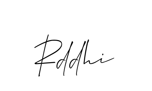 It looks lik you need a new signature style for name Rddhi. Design unique handwritten (Allison_Script) signature with our free signature maker in just a few clicks. Rddhi signature style 2 images and pictures png