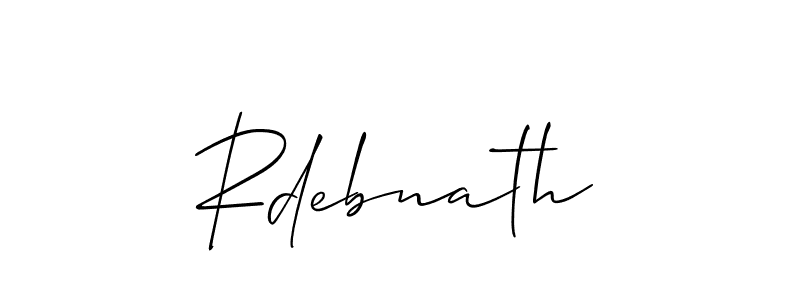 if you are searching for the best signature style for your name Rdebnath. so please give up your signature search. here we have designed multiple signature styles  using Allison_Script. Rdebnath signature style 2 images and pictures png