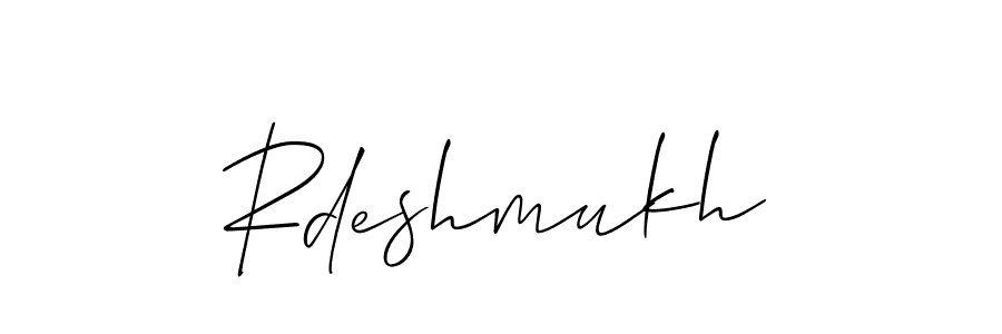 The best way (Allison_Script) to make a short signature is to pick only two or three words in your name. The name Rdeshmukh include a total of six letters. For converting this name. Rdeshmukh signature style 2 images and pictures png