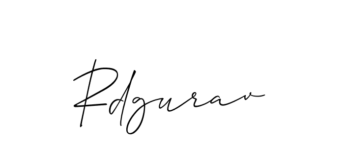 Similarly Allison_Script is the best handwritten signature design. Signature creator online .You can use it as an online autograph creator for name Rdgurav. Rdgurav signature style 2 images and pictures png