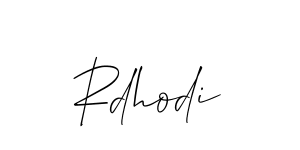 Also we have Rdhodi name is the best signature style. Create professional handwritten signature collection using Allison_Script autograph style. Rdhodi signature style 2 images and pictures png