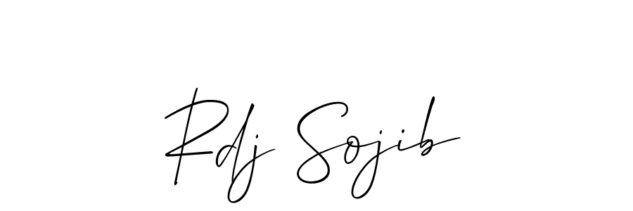 if you are searching for the best signature style for your name Rdj Sojib. so please give up your signature search. here we have designed multiple signature styles  using Allison_Script. Rdj Sojib signature style 2 images and pictures png