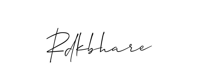 if you are searching for the best signature style for your name Rdkbhare. so please give up your signature search. here we have designed multiple signature styles  using Allison_Script. Rdkbhare signature style 2 images and pictures png