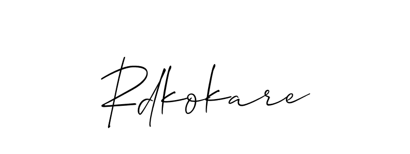 Also we have Rdkokare name is the best signature style. Create professional handwritten signature collection using Allison_Script autograph style. Rdkokare signature style 2 images and pictures png