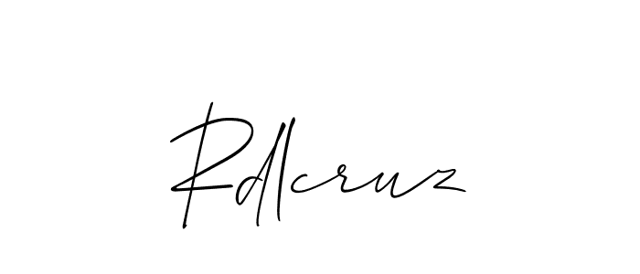 You should practise on your own different ways (Allison_Script) to write your name (Rdlcruz) in signature. don't let someone else do it for you. Rdlcruz signature style 2 images and pictures png