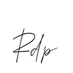 How to make Rdp signature? Allison_Script is a professional autograph style. Create handwritten signature for Rdp name. Rdp signature style 2 images and pictures png