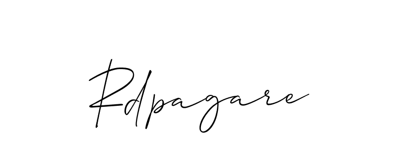 Once you've used our free online signature maker to create your best signature Allison_Script style, it's time to enjoy all of the benefits that Rdpagare name signing documents. Rdpagare signature style 2 images and pictures png