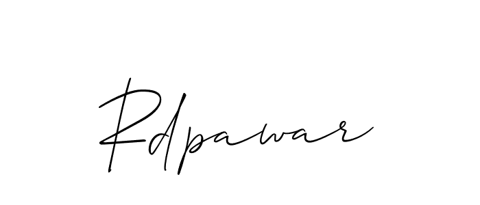 Rdpawar stylish signature style. Best Handwritten Sign (Allison_Script) for my name. Handwritten Signature Collection Ideas for my name Rdpawar. Rdpawar signature style 2 images and pictures png