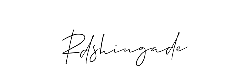 How to make Rdshingade name signature. Use Allison_Script style for creating short signs online. This is the latest handwritten sign. Rdshingade signature style 2 images and pictures png