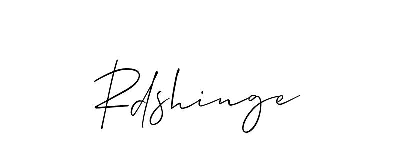 Rdshinge stylish signature style. Best Handwritten Sign (Allison_Script) for my name. Handwritten Signature Collection Ideas for my name Rdshinge. Rdshinge signature style 2 images and pictures png