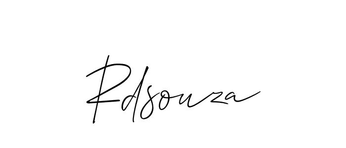 Make a short Rdsouza signature style. Manage your documents anywhere anytime using Allison_Script. Create and add eSignatures, submit forms, share and send files easily. Rdsouza signature style 2 images and pictures png