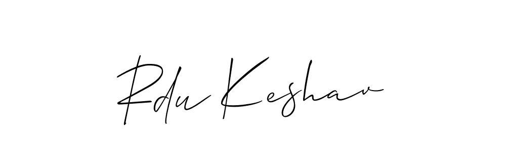 Once you've used our free online signature maker to create your best signature Allison_Script style, it's time to enjoy all of the benefits that Rdu Keshav name signing documents. Rdu Keshav signature style 2 images and pictures png