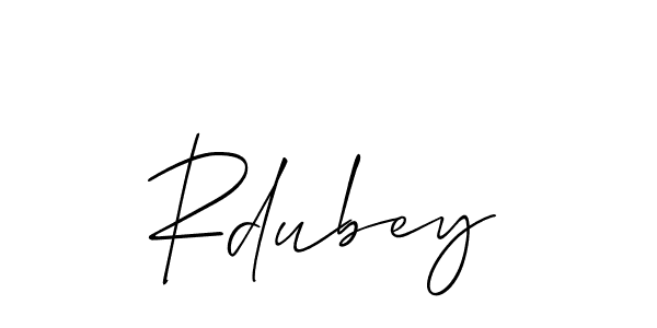 Once you've used our free online signature maker to create your best signature Allison_Script style, it's time to enjoy all of the benefits that Rdubey name signing documents. Rdubey signature style 2 images and pictures png